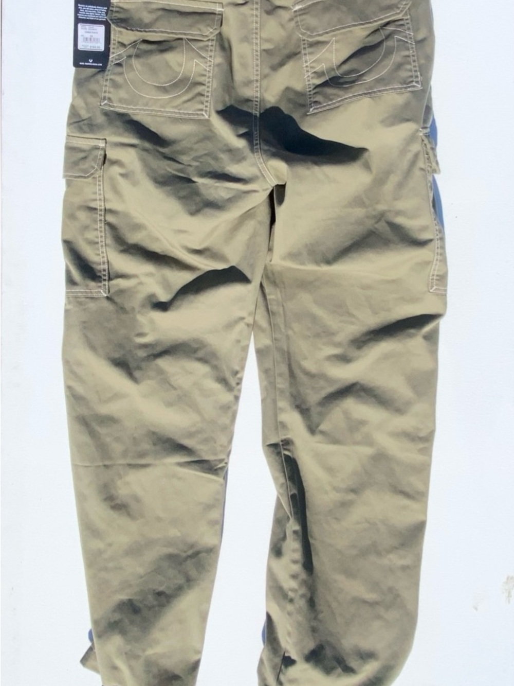 True Religion Men's Olive Green Cargo Pants
